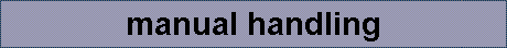 manual handling